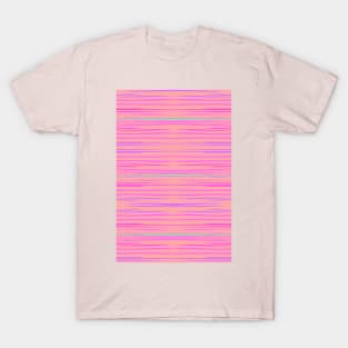 Sunset Stripes - Pink Turquoise T-Shirt